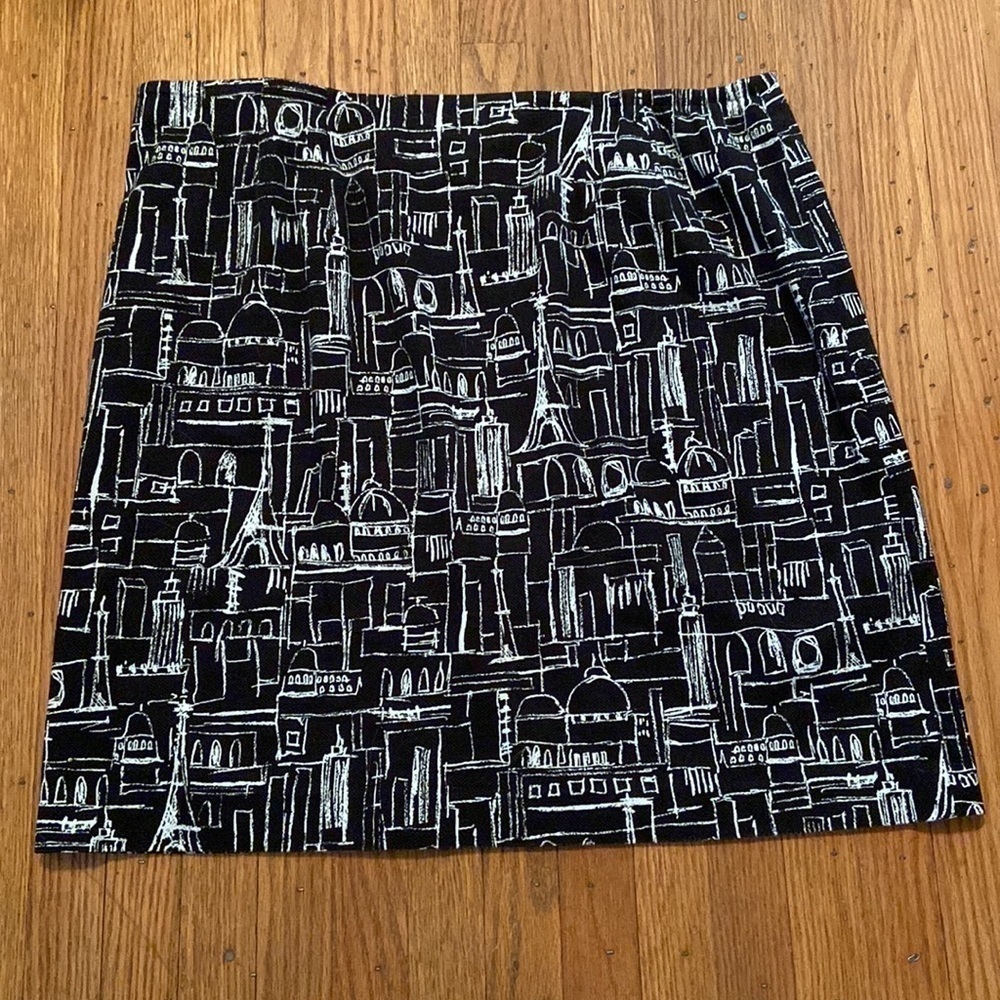 Grace Elements Side Zip Black White Print 18w - image 3